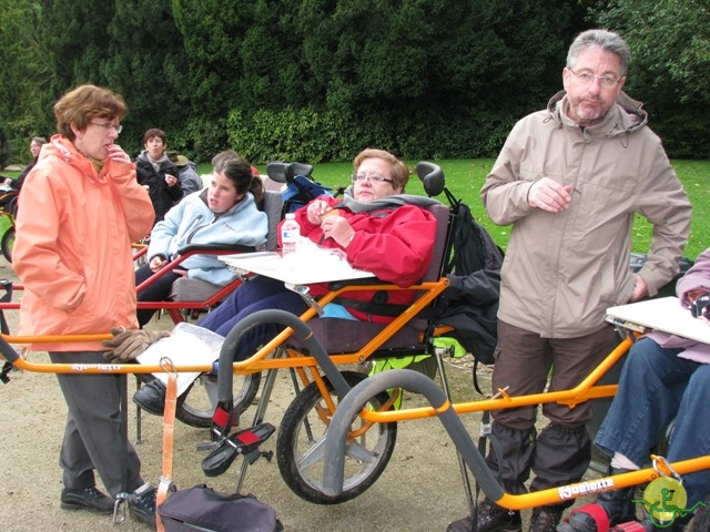 randonnée sportive avec joëlettes, Tervuren, 2012